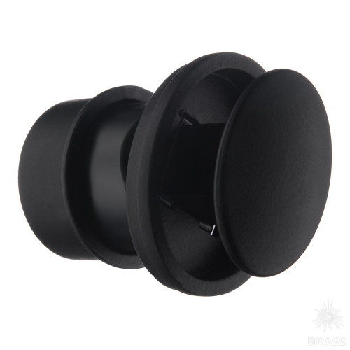 1360 Matt Black Ручка кнопка, чёрный