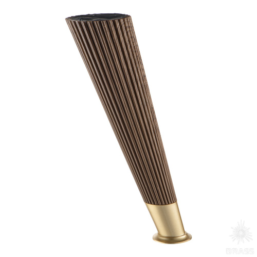 3510 0230 Brown/Gold Varak Опора мебельная SUIT, коричневый/матовое золото 230 мм