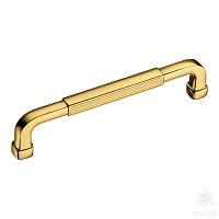 552-128-Gold Ручка скоба, глянцевое золото 128 мм