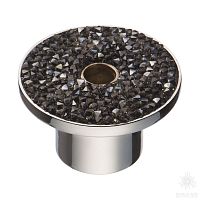 STONE16/CP-SW/A Ручка кнопка c кристаллами Swarovski, глянцевый хром 16 мм