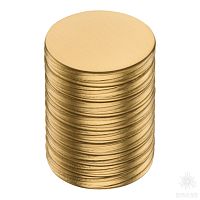1484 0020 GB Ручка кнопка, матовая латунь