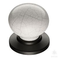 3005-85-000-08 Ручка кнопка керамика, паутинка/чёрный