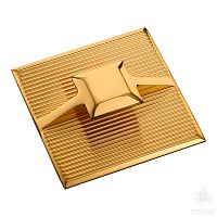 8020 0096 Gold Ручка скоба H-Line Beta, глянцевое золото 32 мм