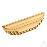 8076 mini Gold Ручка скоба L-Line Alfa, глянцевое золото 32 мм
