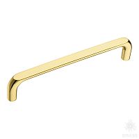 395-160-Gold Ручка скоба, глянцевое золото 160 мм
