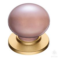 3005-61-PINK PEARL Ручка кнопка, матовое золото/розовый