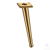 1180 0200 Gold Опора мебельная BONE, глянцевое золото 200 мм