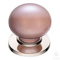 3005-51-PINK PEARL Ручка кнопка, глянцевый никель/розовый
