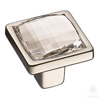 15.320.00.SWA.07 Ручка кнопка с кристаллом Swarovski, глянцевый хром