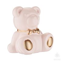5203 Т1-PG Teddy Ручка кнопка Мишка, пудра/золото