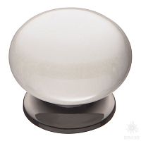 5015-70-L PEARL Ручка кнопка керамика с металлом, перламутровый/графит