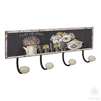9063N11 Вешалка декоративная PLAT DU JOUR, металл/фарфор