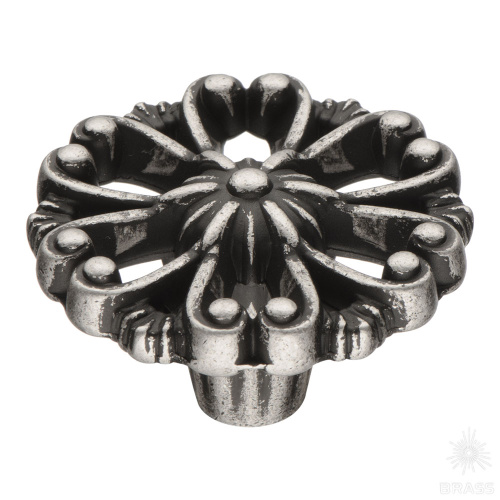 348025MP14 Ручка кнопка, старое серебро 348025MP14 Ручка кнопка, старое серебро