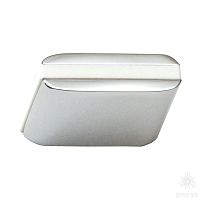 429025MP02PL06 Ручка кнопка, глянцевый хром/белый