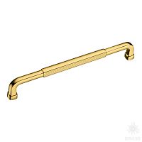 552-192-Gold Ручка скоба, глянцевое золото 192 мм