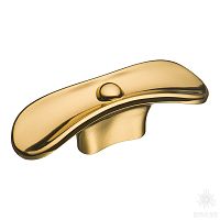 4345 0016 GL Ручка кнопка современная классика, глянцевое золото 16 мм
