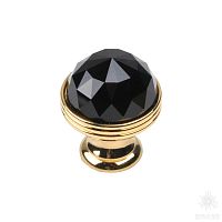 0Z5739.BN0.00 Ручка кнопка с кристаллом Swarovski, глянцевое золото