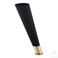 3510 0230 Matt Black/Gold Varak Опора мебельная SUIT, чёрный/матовое золото 230 мм