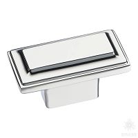 3305 0016 PN Ручка кнопка, глянцевый никель 16 мм