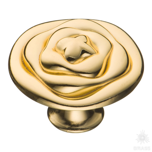 107-Gold Ручка кнопка современная классика, глянцевое золото 107-Gold Ручка кнопка современная классика, глянцевое золото