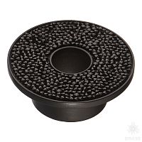 STONE32/N-SW/N Ручка кнопка c кристаллами Swarovski, чёрный 32 мм