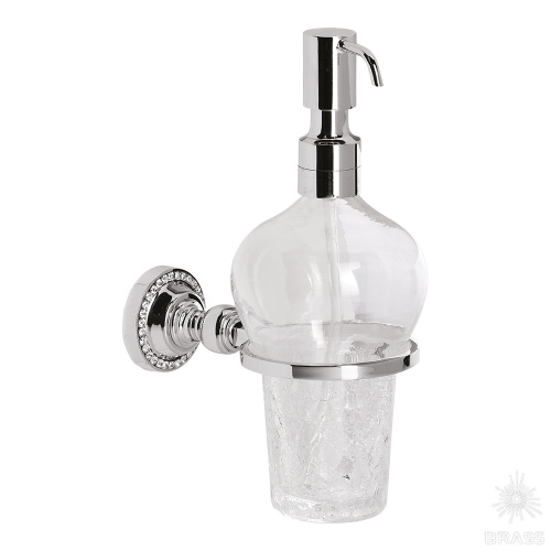 3517-71-005 Дозатор для мыла, латунь с кристаллами Swarovski, глянцевый хром 3517-71-005 Дозатор для мыла, латунь с кристаллами Swarovski, глянцевый хром