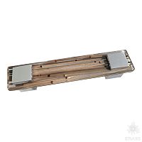 Z1280002 Ручка скоба с внутренней вставкой из бамбука 128 мм