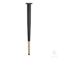 KMA-0124-0710-B13-C25 Black/Matt Gold Опора мебельная, чёрный/матовое золото