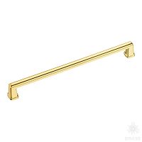 544-224-Gold Ручка скоба, глянцевое золото 224 мм