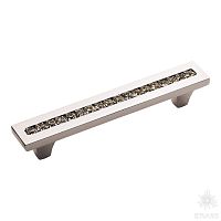 2571-005-96 Ручка скоба с кристаллами Swarovski, глянцевый хром 96 мм