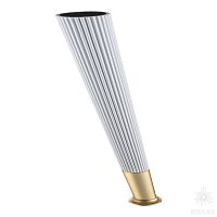 3510 0230 Matt White/Gold Varak Опора мебельная SUIT, белый матовый/матовое золото 230 мм
