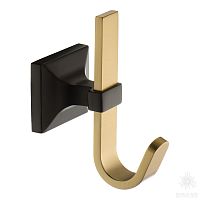 737 Hook Matt Black-Champagne Gold Крючок мебельный, чёрный/матовая латунь