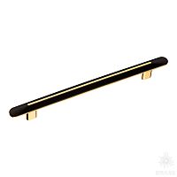 2330 192 Gold/Matt Black Ручка скоба, глянцевое золото/чёрный 192 мм