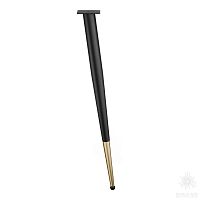KMA-0125-0710-B13-C25 Black/Matt Gold Опора мебельная, чёрный/матовое золото
