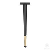 KMA-0124-0410-B13-C25 Black/Matt Gold Опора мебельная, чёрный/матовое золото