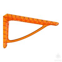 CRISTALL-C OP.ARANCIO Полкодержатель (2 шт.), прозрачный пластик, оранжевый, 240 мм