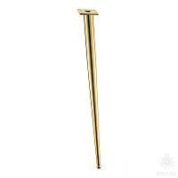 1180 0710 Gold Опора мебельная BONE, глянцевое золото 710 мм