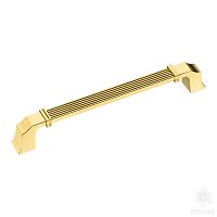 546-160-Gold Ручка скоба, глянцевое золото 160 мм
