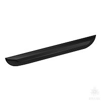 8040 0400 Matt Black Ручка скоба L-Line Alfa, чёрный 128-128 мм