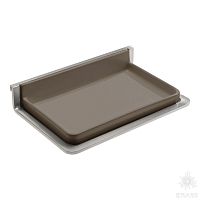 CPT04/CL-C Керамическая полка, глянцевый хром/коричневый
