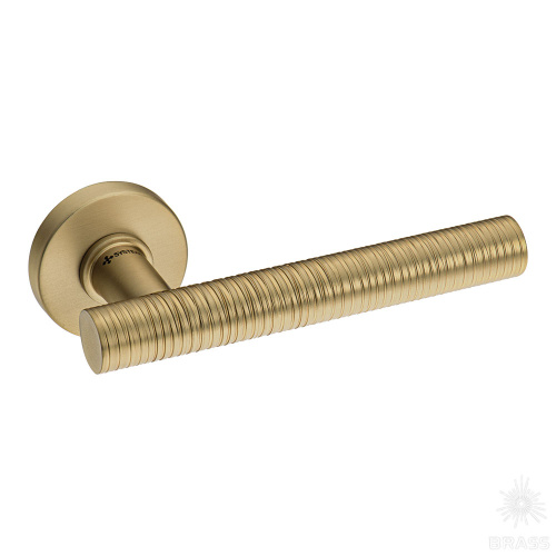 HA184VRO12 GB GRIP-V Ручка дверная, матовая латунь