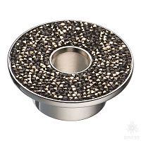 STONE32/CP-SW/A Ручка кнопка c кристаллами Swarovski, глянцевый хром 32 мм