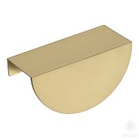 1233-64-Champagne Gold Ручка торцевая, матовая латунь 64 мм