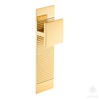 4252.032.145 Gold FLOW SIGMA Ручка кнопка на подложке, глянцевое золото 32 мм