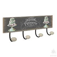 9063N14 Вешалка декоративная PATISSERIE, металл/фарфор