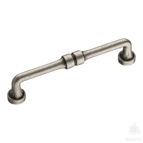 551-128-Silver Ручка скоба, серебро 128 мм