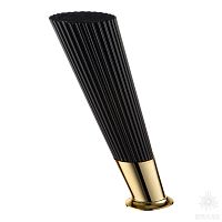 3510 0160 Matt Black/Metalized Gold Опора мебельная SUIT, чёрный/глянцевое золото 160 мм