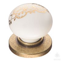 3005-40-000-243 Ручка кнопка, орнамент/старая бронза