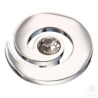 1039.0040.026 Ручка кнопка с кристаллом Swarovski, глянцевый хром