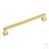 544-160-Gold Ручка скоба, глянцевое золото 160 мм